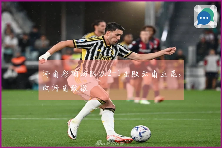 河南彩陶坊队以2-1击败云南玉昆，向河南致敬